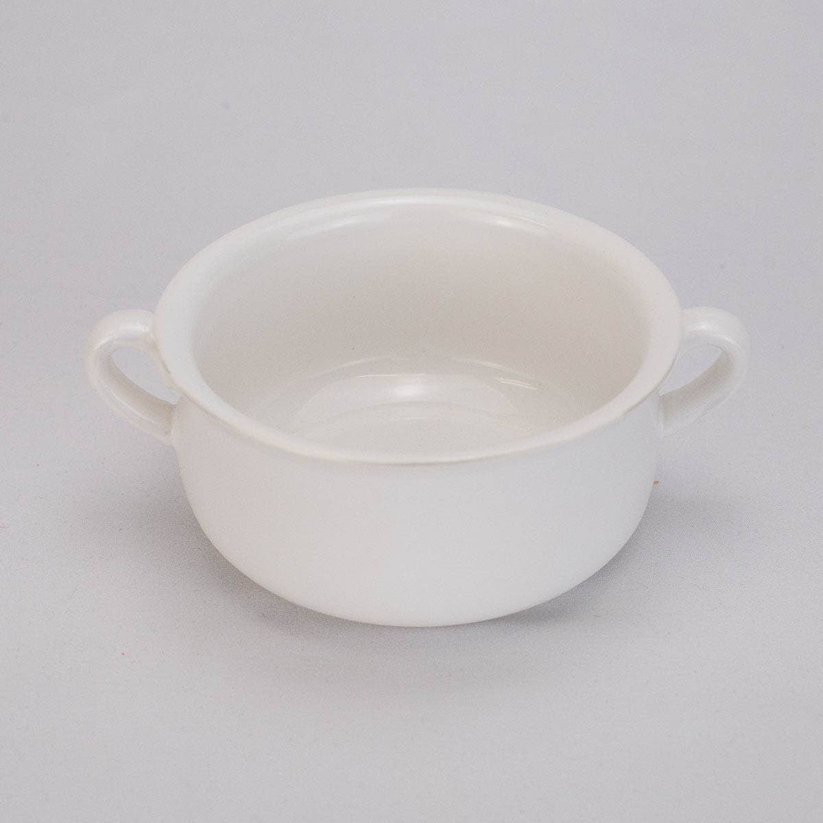 Classic Double Handle Bowl White 7x2.75x5.5