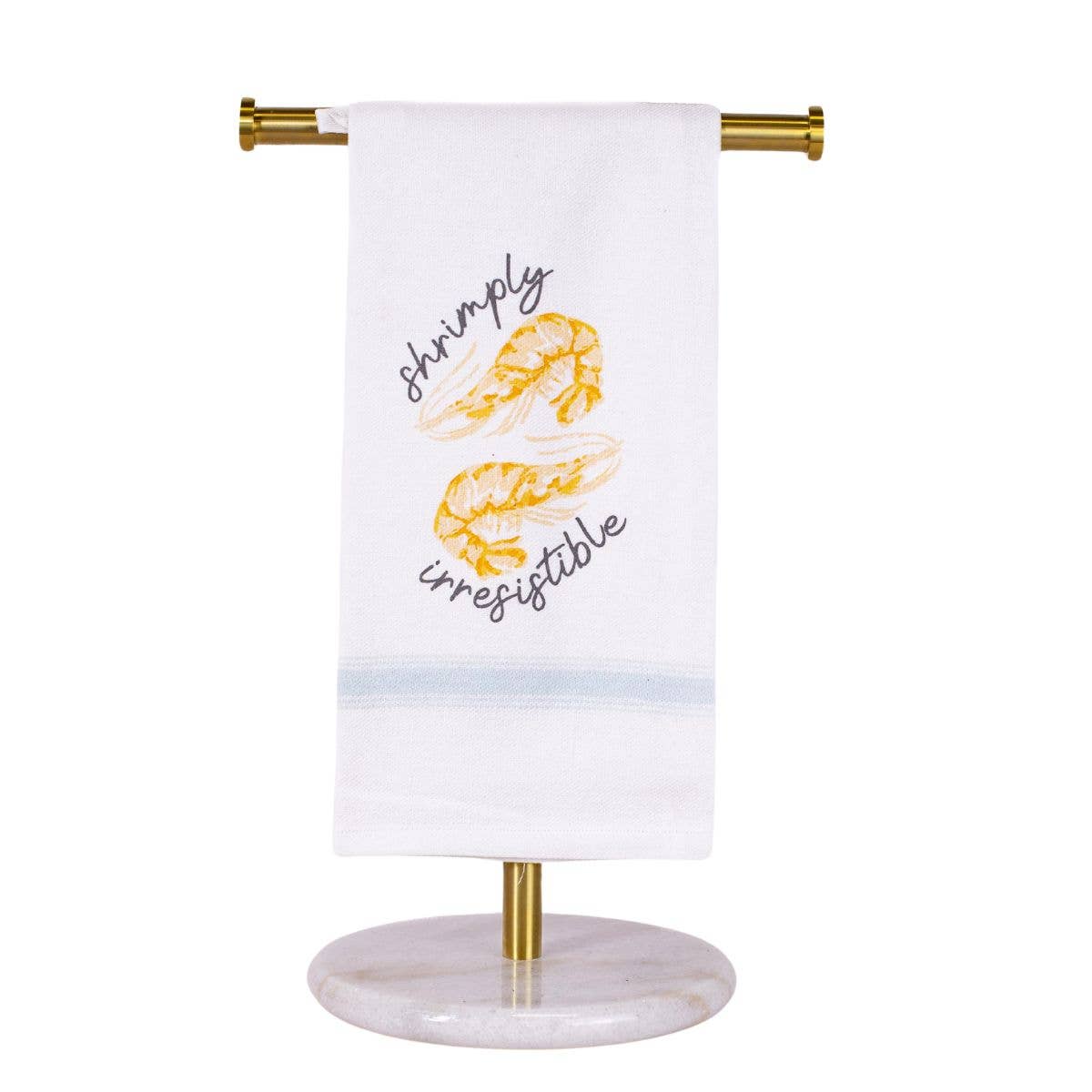 Shrimply Irresistable Hand Towel White/Ice/Slate 20x28