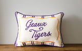 Geaux Tigers Collegiate Stripe Piped Pillow