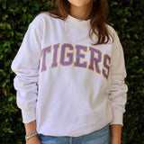 LSU TIGERS Varsity Mockneck-white