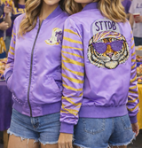 Tiger Striped Sequin Jacket 