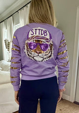 Tiger Striped Sequin Jacket 