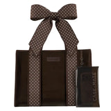 Espresso Polka Dot Bow Jelly Tote Bag