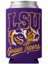 Vintage Geaux Tigers Standard Can Koozie