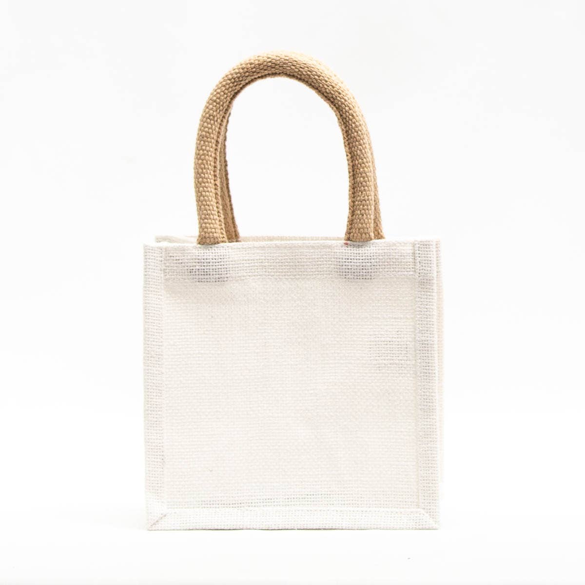 Easy Tiger Petite Gift Tote   White/Gold   7x7x5