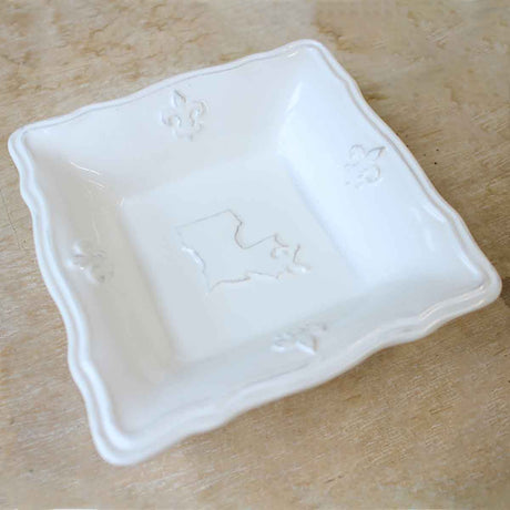 Louisiana Tidbit Dish   White   4.5x1.5x4.5